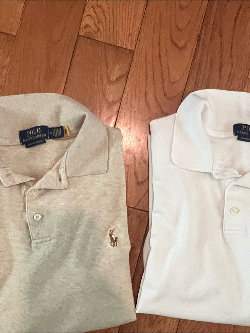 Ralph Lauren Men’s Polo Set - White and Oatmeal Heather